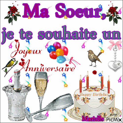 Souhaiter Joyeux Anniversaire Grande Soeur Junie