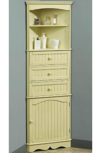 Bathroom Cabinets: French Country 24.5"w Corner Linen ...
