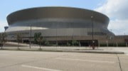 Exterior of the Superdome in Louisiana.