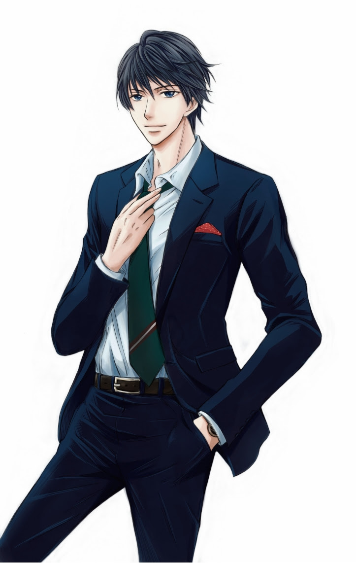 動物画像無料 新着イケメン スーツ 男 イラスト
