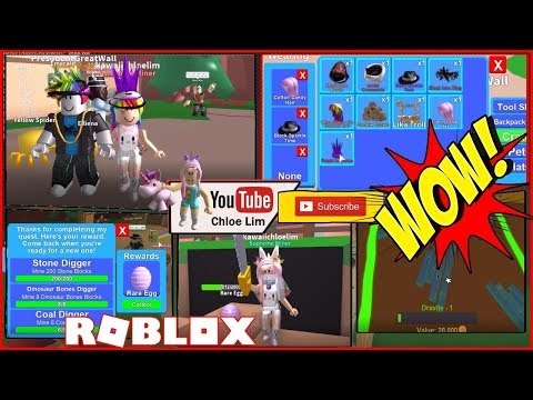 Chloe Tuber Roblox Mining Simulator Gameplay Most Amazing Fan Gave Me So Much Rare Stuffs Shout Out To Pres1dentgreatwall - nicest murderer ever roblox murder mystery 2