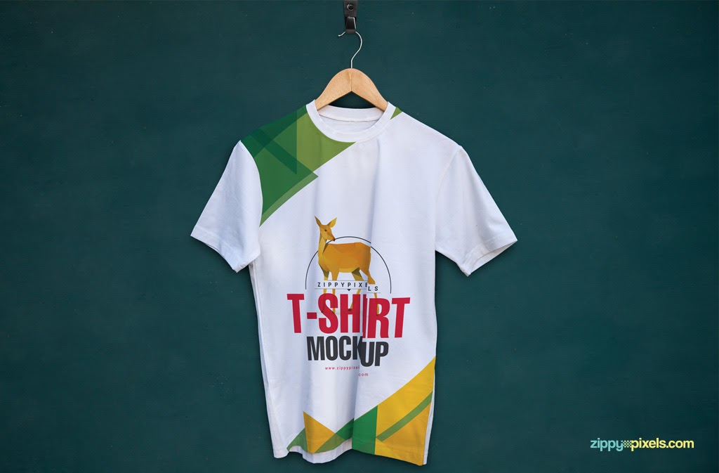Download Free Hanging T-Shirt Mockup Back - T-Shirt Mockup | Free ...