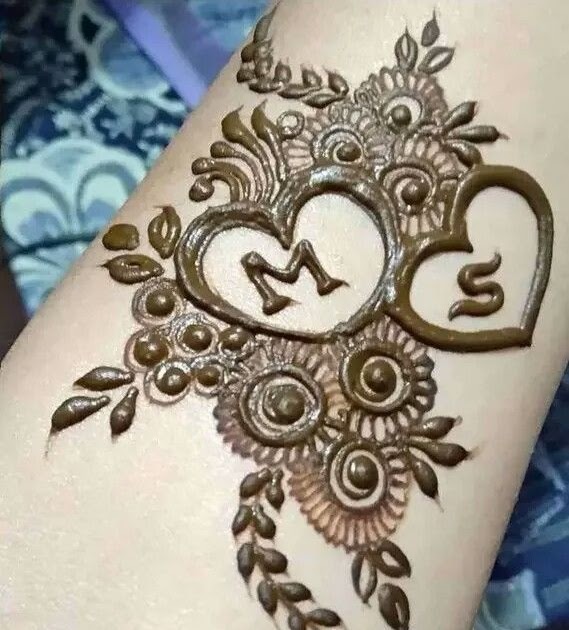 Love S Letter Mehndi Design Maganthi Image