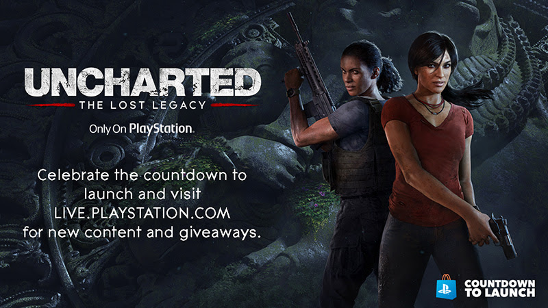 Uncharted Lost Legacy Count Down To Launch