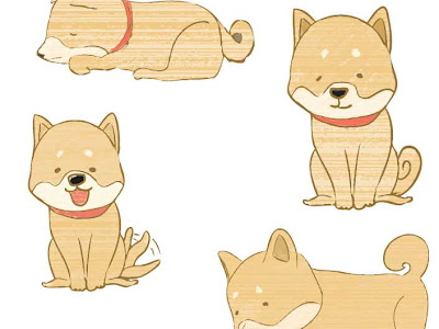 柴犬 かわいい 犬 イラスト 手書き 簡単 197259