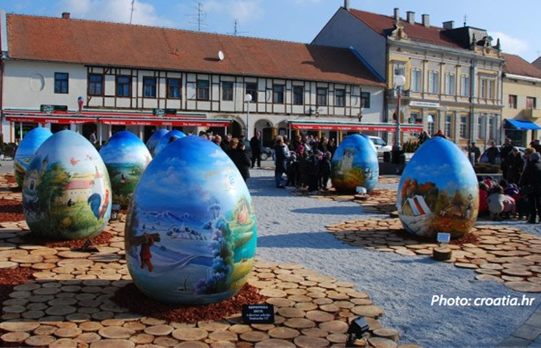 Town of Koprivnica has its own Easter egg display