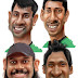 12+ Indian Cricket Caricature Images