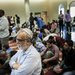 Men gathered for Friday Prayer at the Islamic Society of Boston Cultural Center.