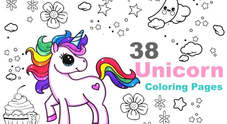 Coloring And Drawing Adorable Cute Unicorn Coloring Pages