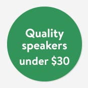 Quality speakers under $30