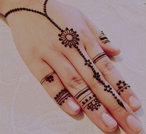 Menakjubkan 30 Gambar Henna  Simple Dan Mudah 