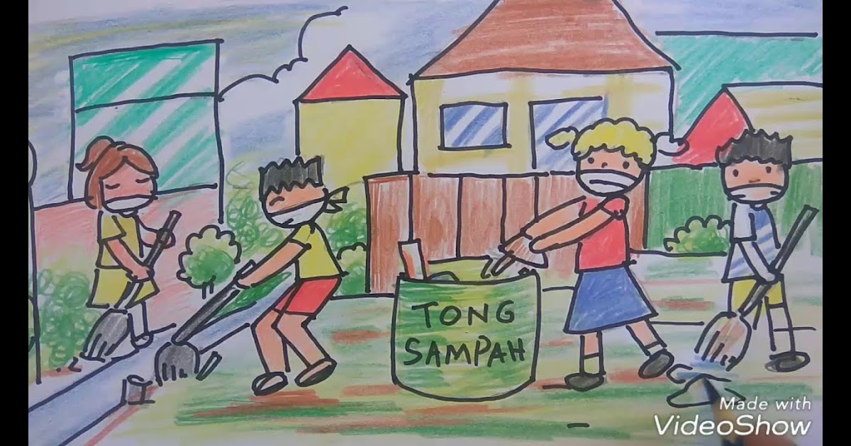 Gambar Kartun Orang Kerja  Bakti  Keren Bestkartun