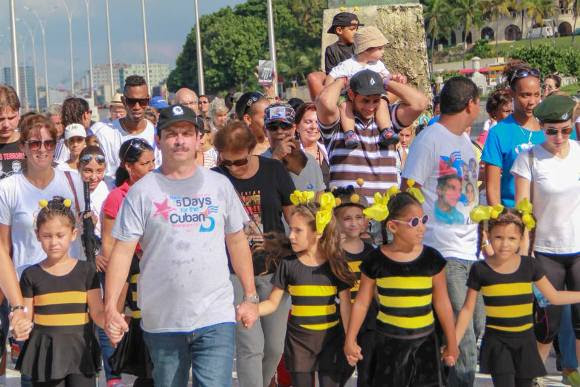 Marcha por los cinco en la habana 2