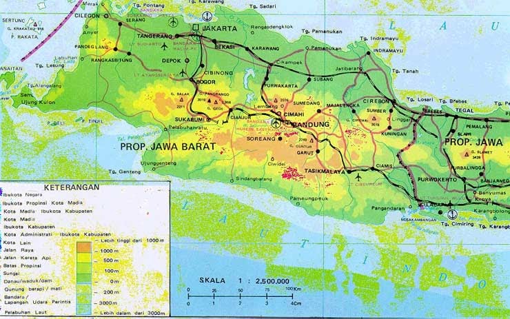 Kumpulan MAP GAMBAR PETA  Peta  Jawa  Barat  Lengkap