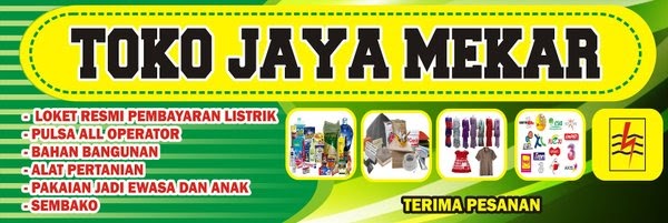 Contoh Desain Banner Warung Sembako  gambar spanduk