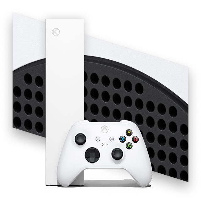 An Xbox Series S and controller