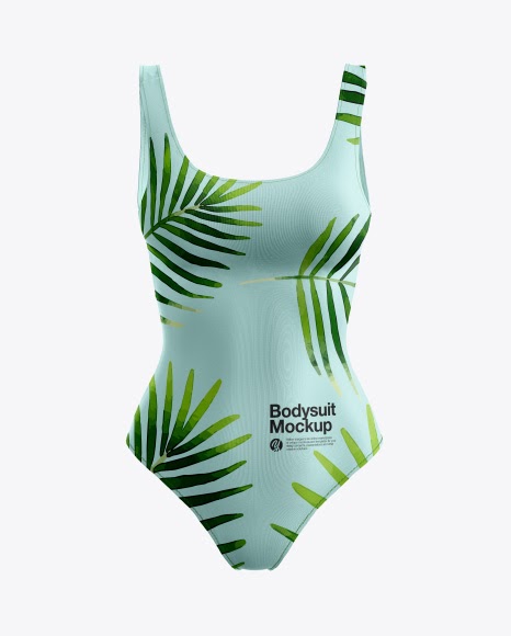 Download Women's Bodysuit PSD Mockup Front View - Women's Bodysuit ...