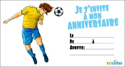√ Téléchargement gratuit! invitation anniversaire football à imprimer 218315-Invitation anniversaire à imprimer football