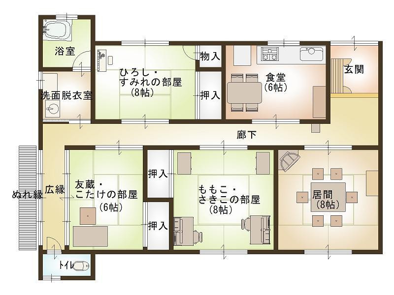 子供向けぬりえ 最新のび太 家 間取り