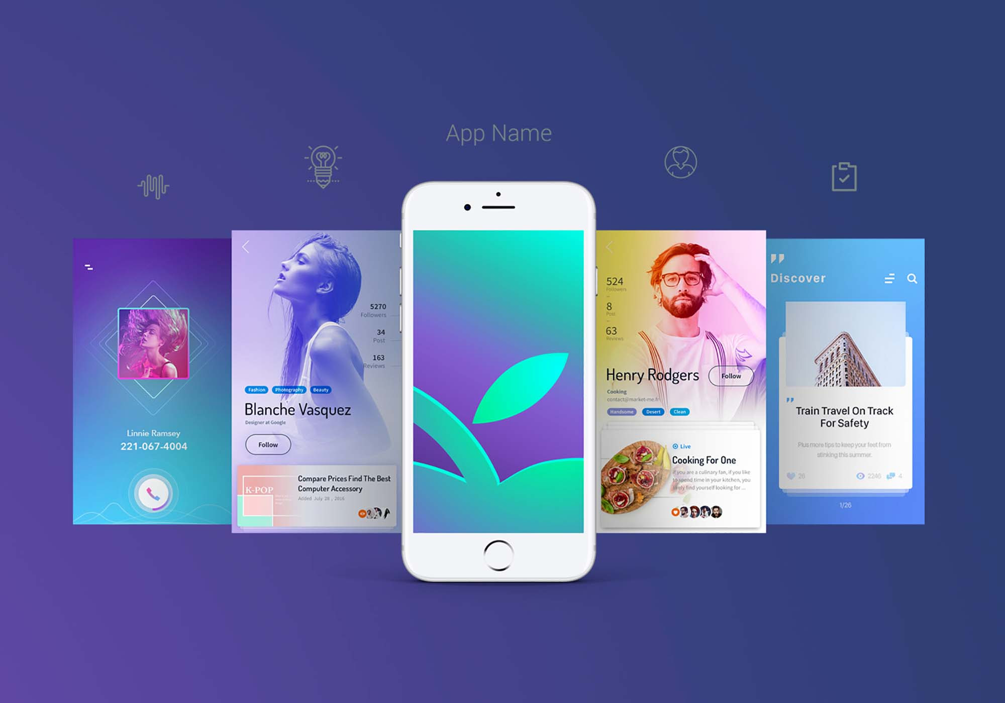 Download Free App Screen Mockup Psd