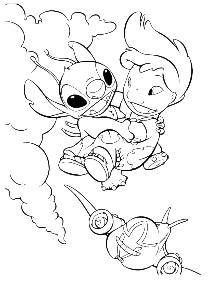 55 Photos Fresh Stitch Disney Christmas Coloring Pages