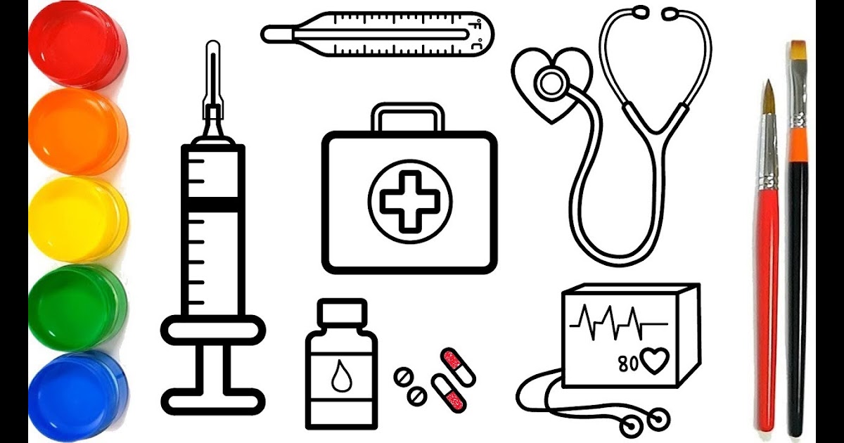 Mewarnai Alat Dokter - Mewarnai Gambar Jarum Suntik / Permainan cewek