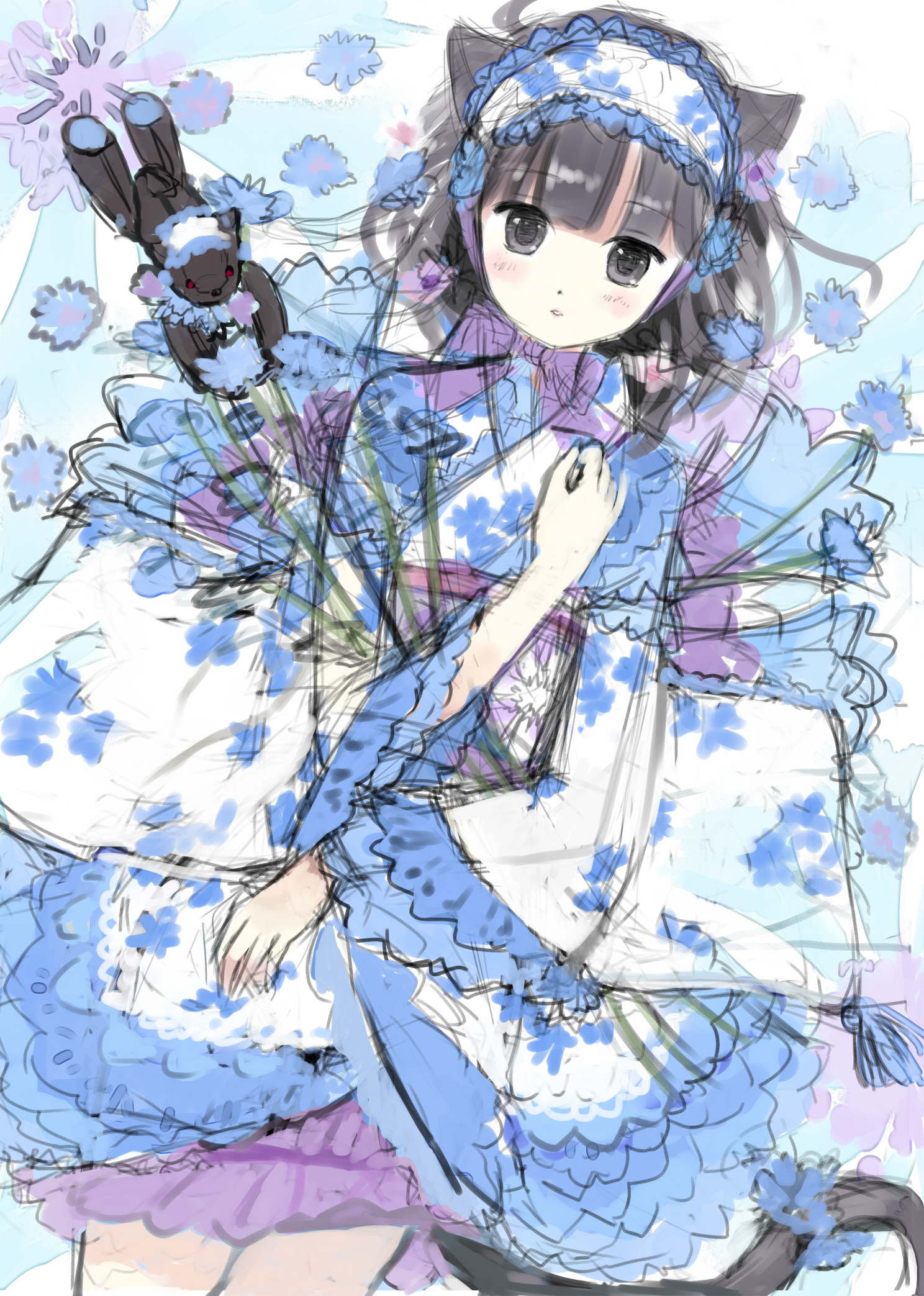75 和風 ドレス 着物 ドレス イラスト ただのディズニー画像