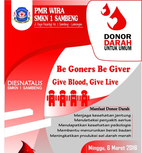 Pamflet Donor Darah - Hari Donor Darah Sedunia Darah Kartun Lucu Desain : Bagi yang ingin ...