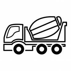 美しい花の画像 驚くばかりミキサー車 イラスト