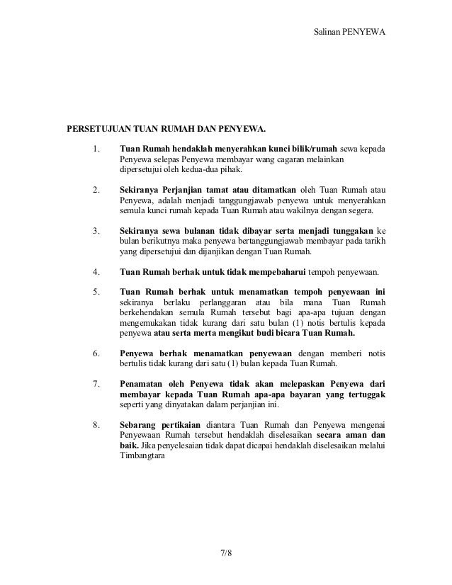 Surat Rasmi Notis Keluar Rumah - Rumah XY