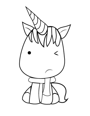 Coloring pages unicorn images coloring pages pictures of. Kawaii Unicorn Coloring Page Free Printable Coloring Pages