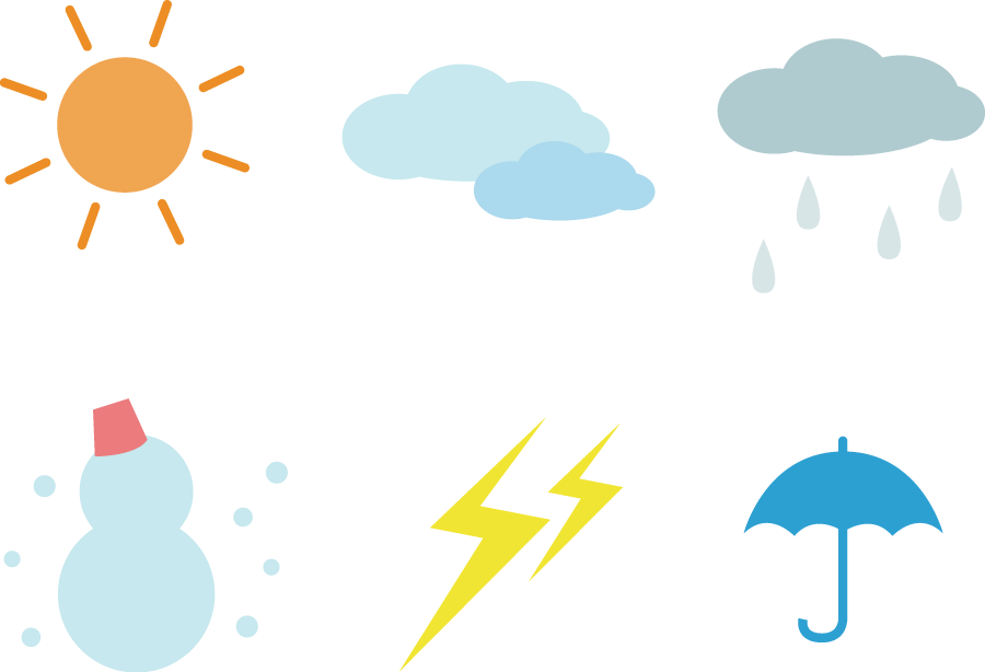 上 かわいい 天気 マーク イラスト 最高の画像壁紙日本aad