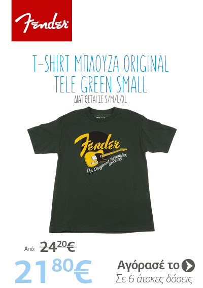 FENDER T-Shirt Μπλούζα Original Tele Green Small