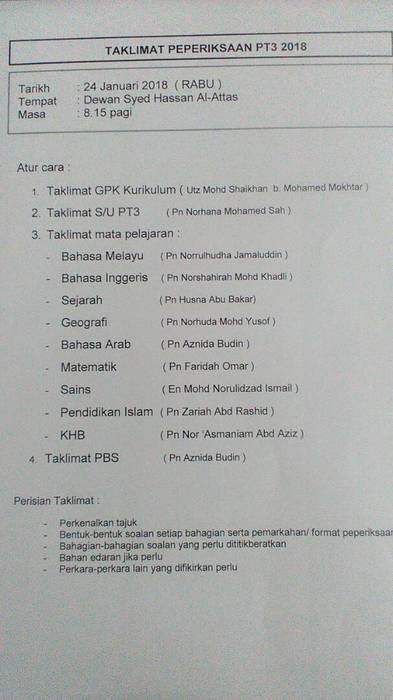 Tarikh dan semakan keputusan pt3 2019. Laman Web Rasmi Sekolah Menengah Agama Negeri Pahang