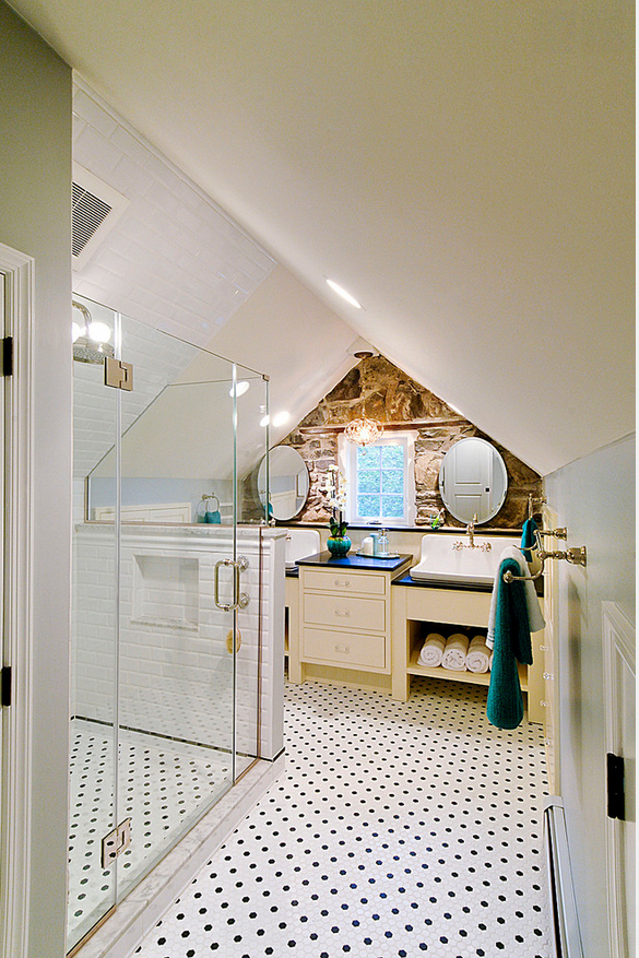 Work with the natural architecture of your attic, choosing a shower and clever storage solutions for smaller areas. 21 Beautiful Bathroom Attic Design Ideas Pictures