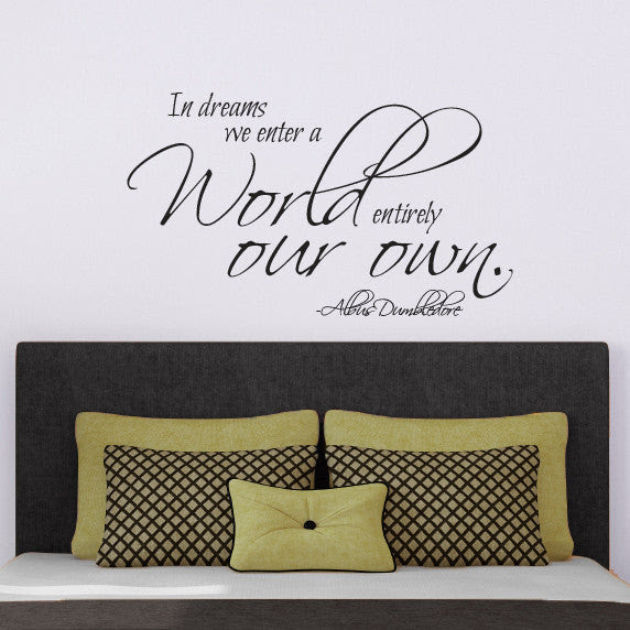 Check spelling or type a new query. Dumbledore Dreams Quote Wall Decal Shop Decals From Dana Decals