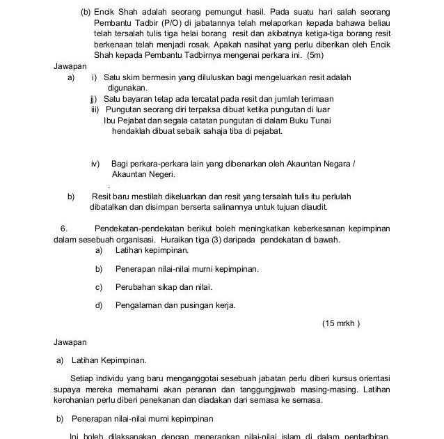 Contoh Soalan Dan Jawapan Catatan Jurnal - Malacca t