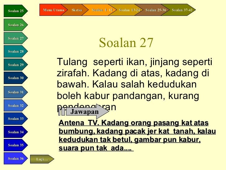 Soalan Teka Teki Kbat - Selangor t