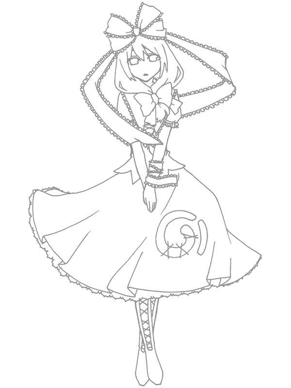 画像をダウンロード 東方 線画 9264 東方 線画 塗り絵