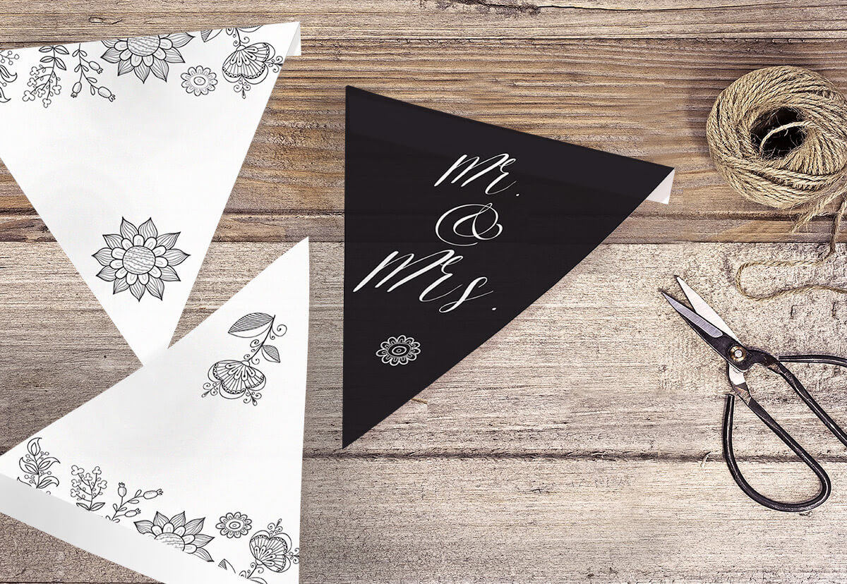 It may refer to such a version of a text itself, a. Diy Girlande Hochzeitsdeko Zum Ausdrucken Hochzeitskiste