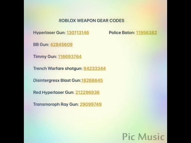 Codes Weapon Battlegrounds Beta Roblox - id code for gear in roblox