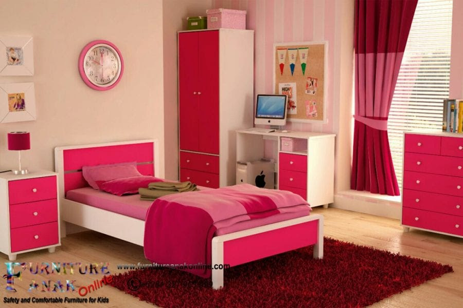 14 Cat  Kamar  Garis  Pink  Putih Paling Dicari 