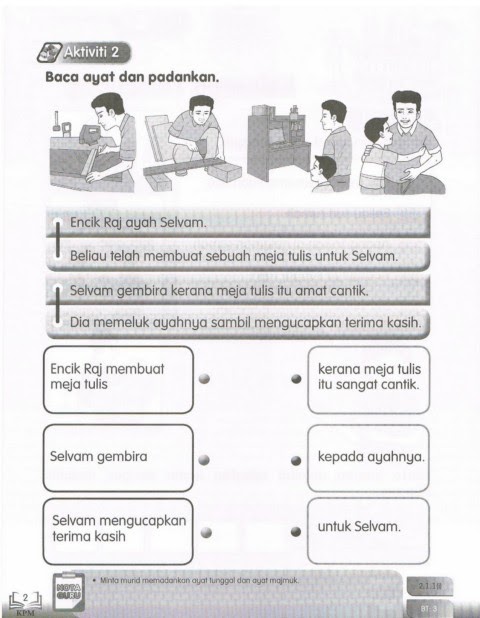 Anyflip Buku Aktiviti Bahasa Melayu Tahun 2 Jilid 1 Pdf  Bahasa Melayu