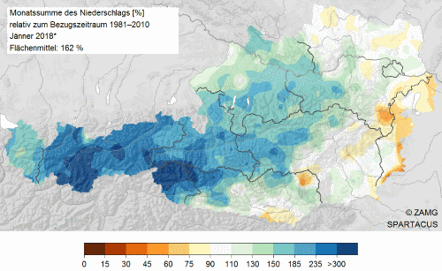 Die meteorologen und meteorologinnen der zamg warnen rund um die uhr punktgenau vor sturm, regen, schnee, gewitter und glatteis. Janner 2018 Extrem Mild Und Viel Schnee Auf Den Bergen Zamg