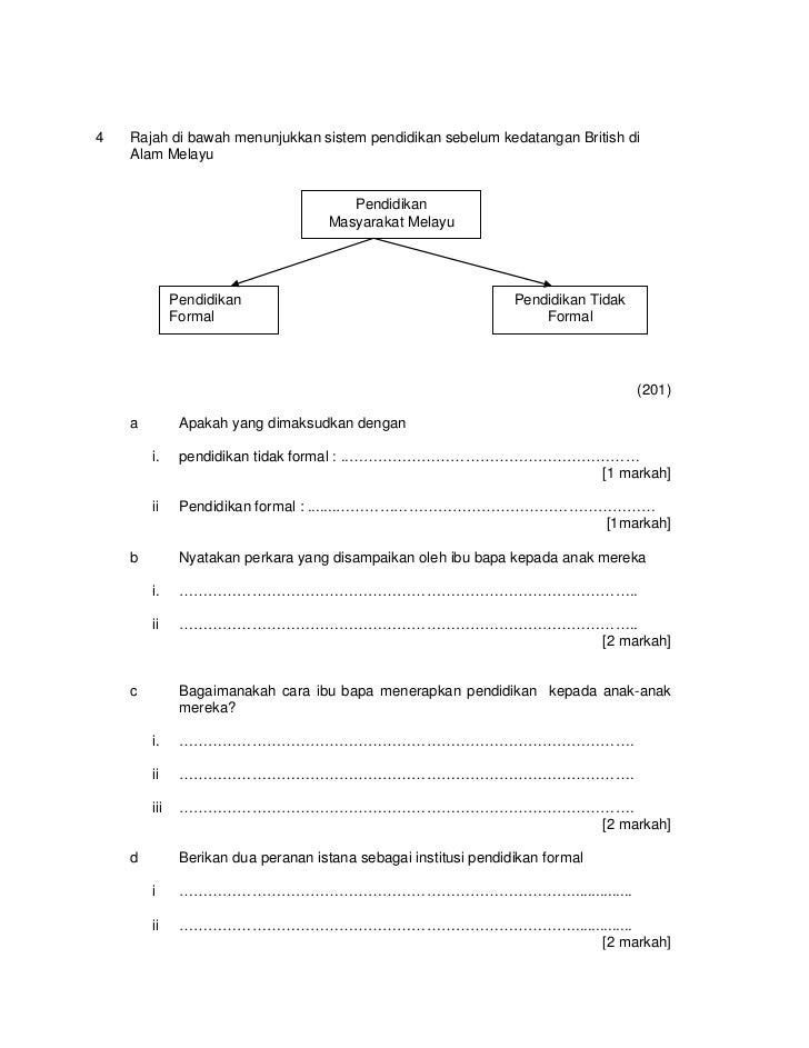 Contoh Soalan Sejarah Kertas 3 Piagam Madinah - Contoh LBE