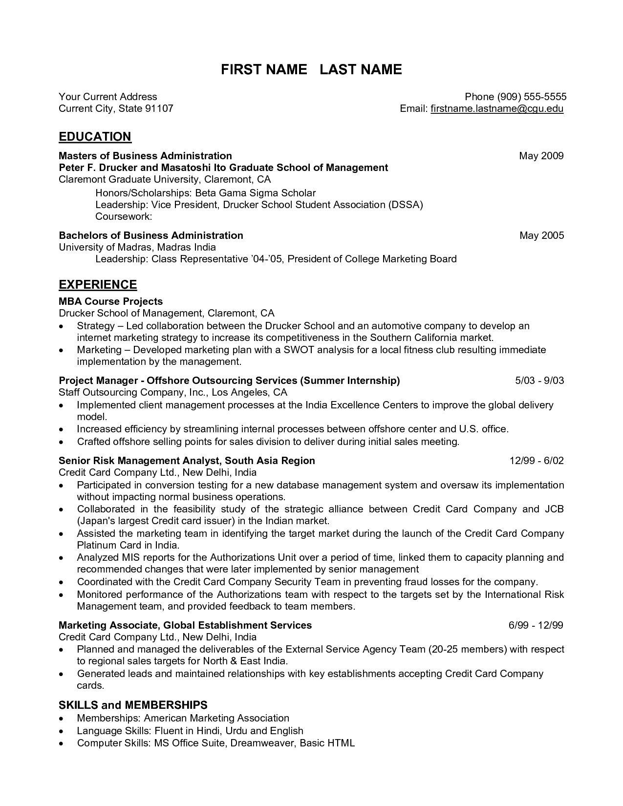 Resume Format Cv Format Freshers Resume Sample Templates Resume Template Job