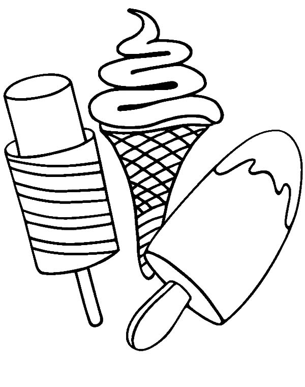 Awesome Ice Cream And Popsicle Coloring Pages Sugar And Spice