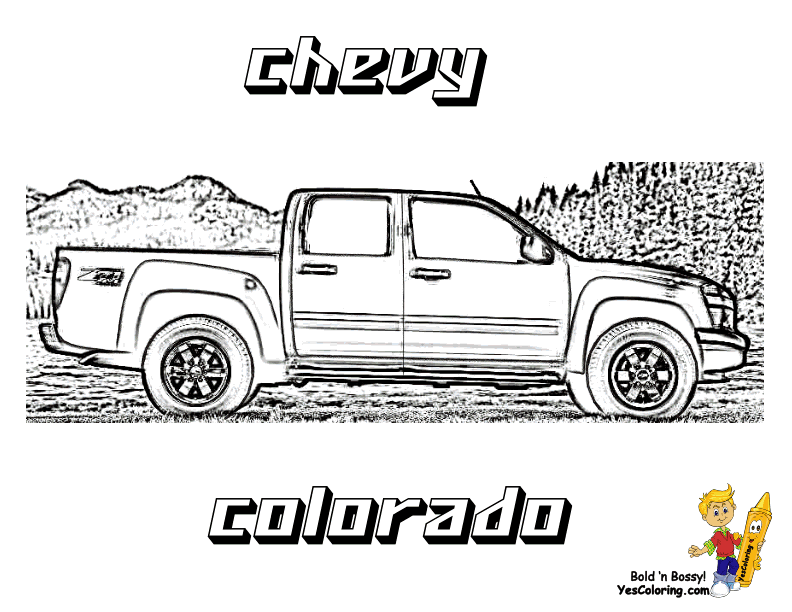 Top 25 truck coloring pages: Free Chevy Coloring Pages Print Download Free Clip Art Free Clip Art On Clipart Library