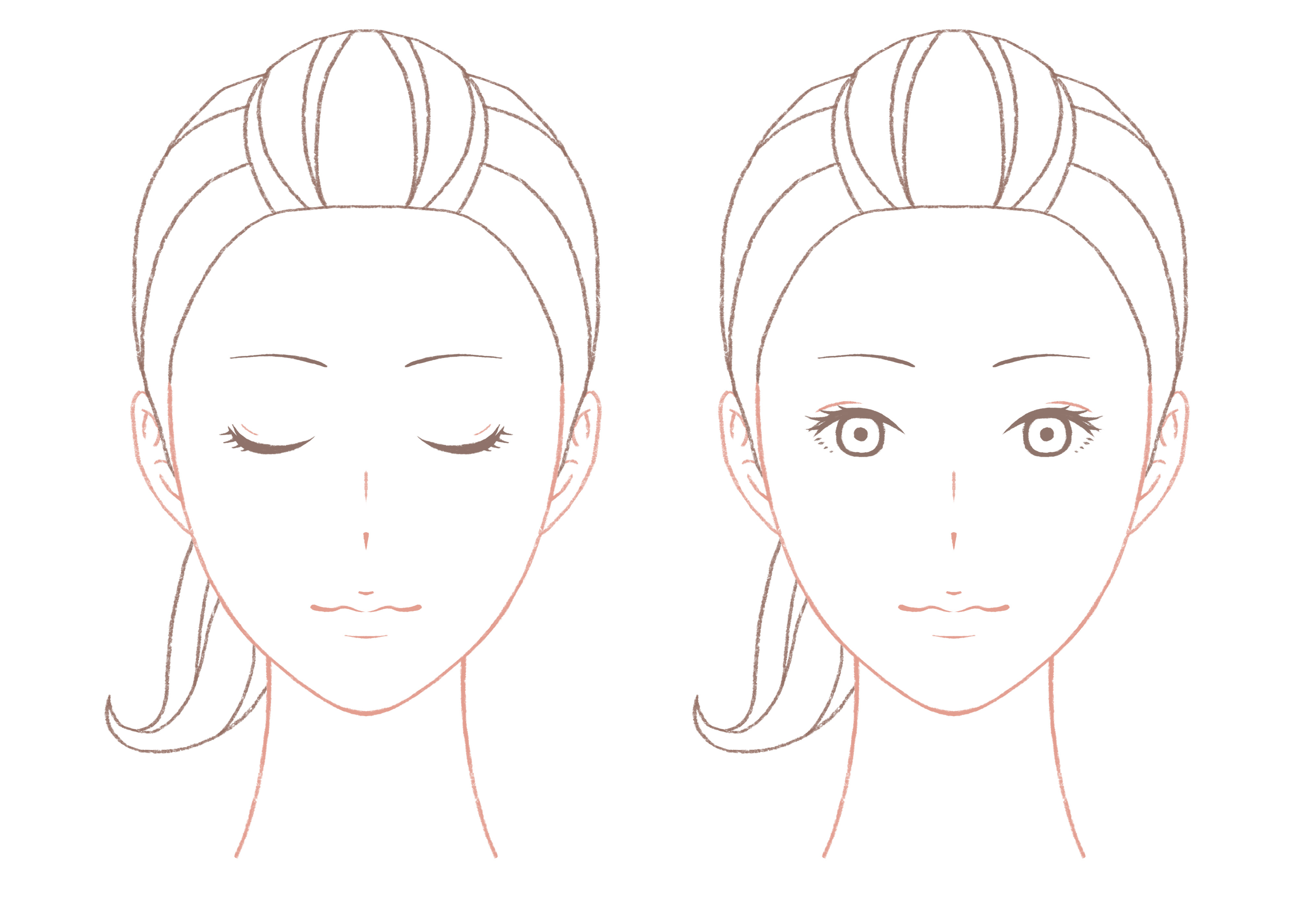 ほとんどのダウンロード メイク 顔 イラスト イラスト素材