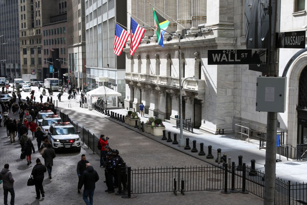 Fachada de Wall Street, en Nueva York (EEUU). EUROPA PRESS